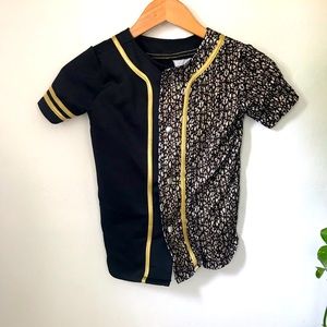 Metallic dance shirt size small